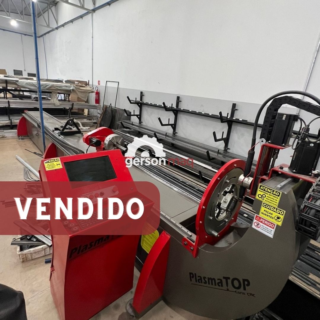 CORTE A PLASMA DE TUBOS MARCA PLASMA TOP ate 6200 mm